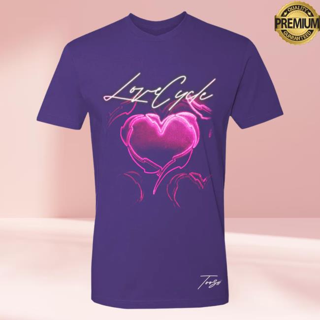 Official Toosii Merch Store Toosii Love Cycle Purple Tee Toosii Apparel Clothing Shop Toosii2x