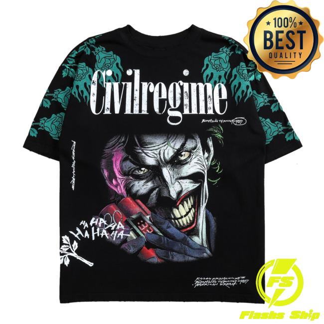 Civil Regime Clothing The Last Laugh 199X Oversized Tee In Black