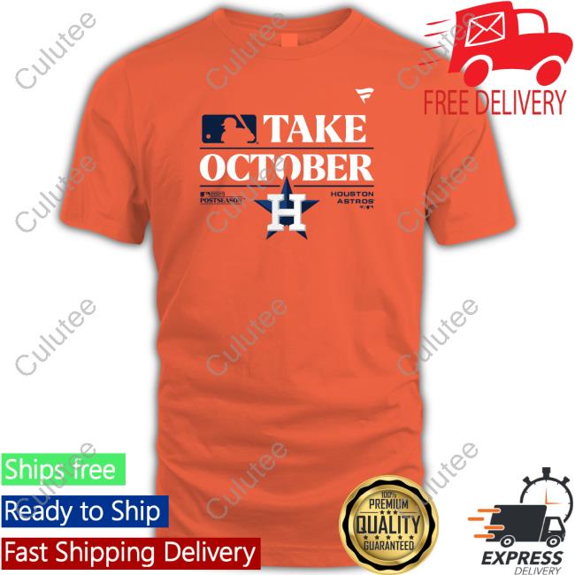 Official Houston Astros Fanatics Branded 2023 Postseason Locker Room T-Shirt