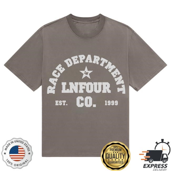 Official Lando Norris Merch Store Shop Race Dept Star Tshirt - Grey