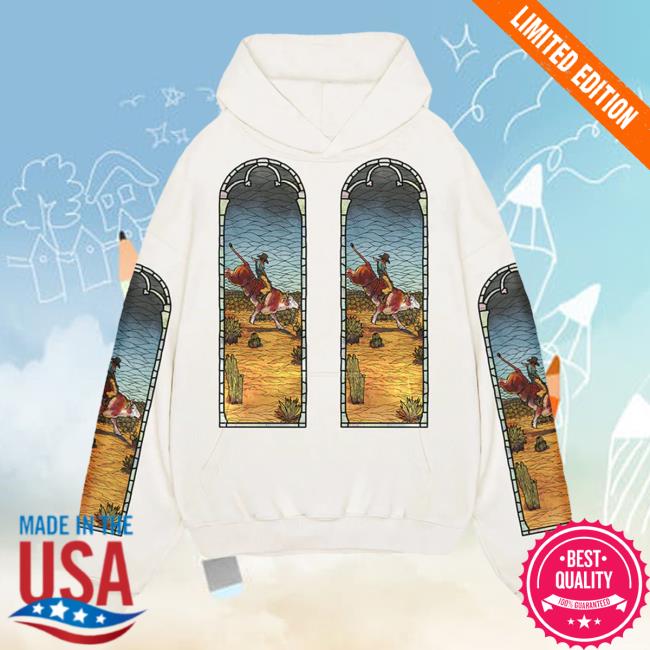 Official Interscope Records Est Gee Merch Store EstGee Who Decides War X Est Gee Stained Glass Crew neck (Cream)