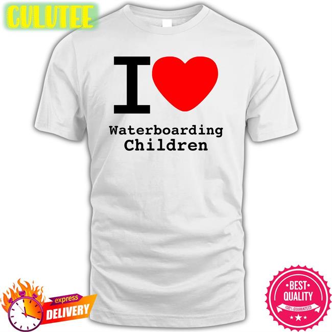 I Love Waterboarding Children Zip Up Hooded Shirts With Threatening Auras