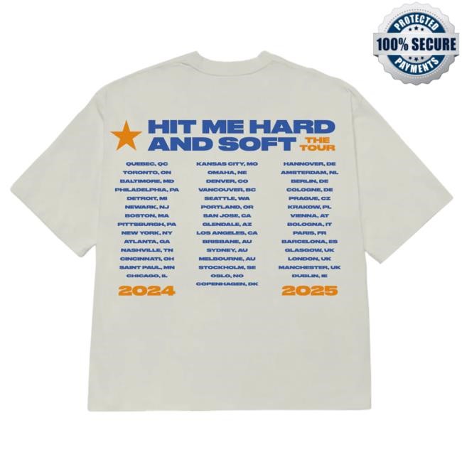 Official Tour White Tee Lean Hit Me Hard And Soft Billie Eilish