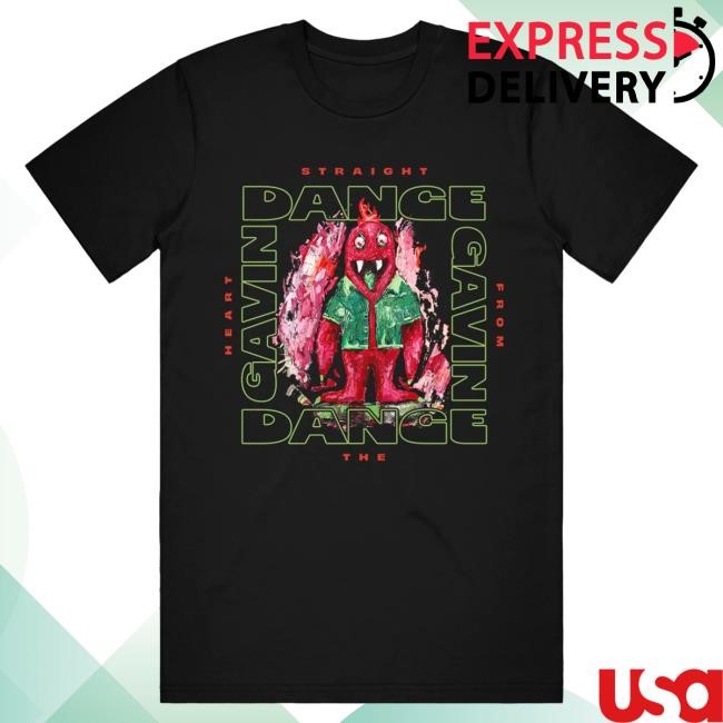 Official Dance Gavin Dance Merch Straight From The Heart - Black Popover Shirt DanceGavinDance