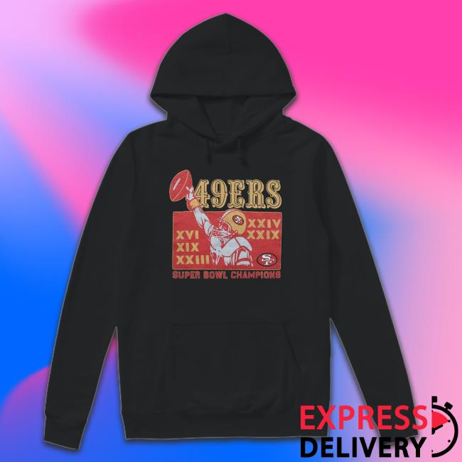 Homage 49ers 5 Time Super Bowl Champions Long Sleeve T Shirt
