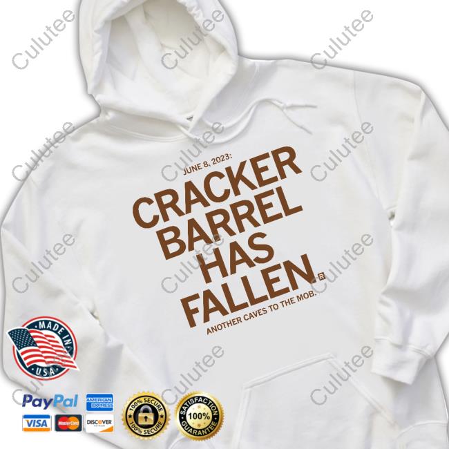 Official Raygun Merch Cracker Barrel Has Fallen T Shirt