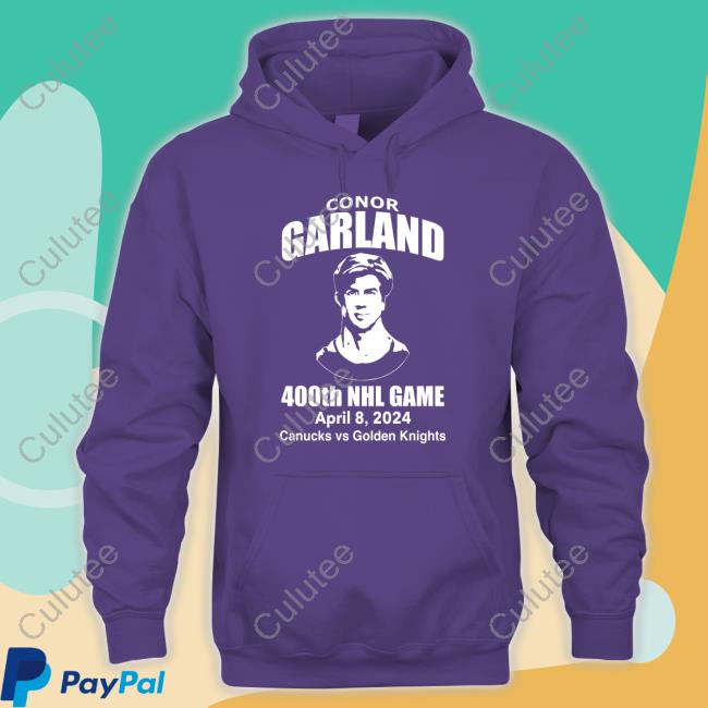Official Conor Garland 400th Game T-Shirts