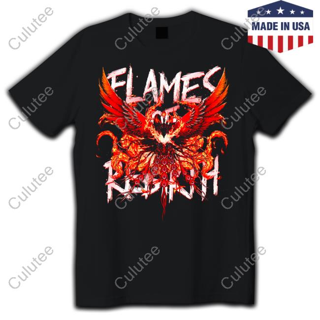 Official Amiami Merch Final Fantasy XVI Flames Of Rebirth Shirt