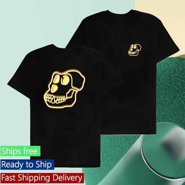 BAYC Bored Ape Yacht Club Black Holographic Shirt