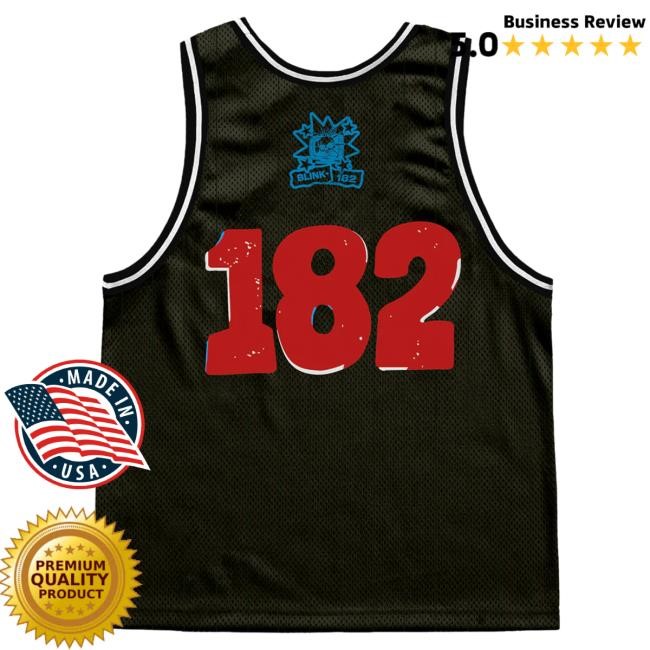 Official Blink 182 Blink-182 Skull Jersey Tee Blink182