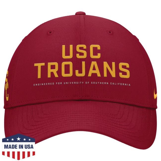 USC Trojans Nike Cardinal SC Engineered Sideline Gameday Structured Adjustable Hat USC Bookstores Officical