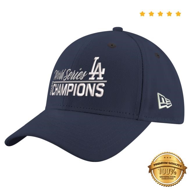 Men's Los Angeles Dodgers New Era Navy 2025 World Series Champions 9FORTY Adjustable Hat Official MLB Shop