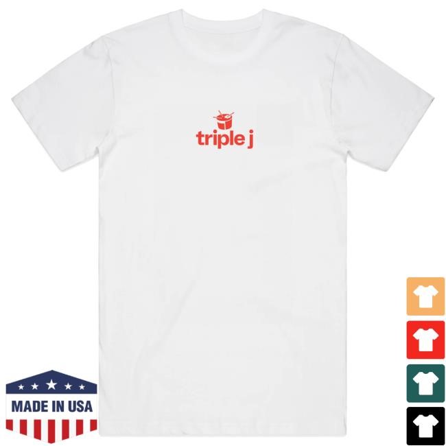 Official Triple J Store Shop New Triple J Logo T Shirt (Black)