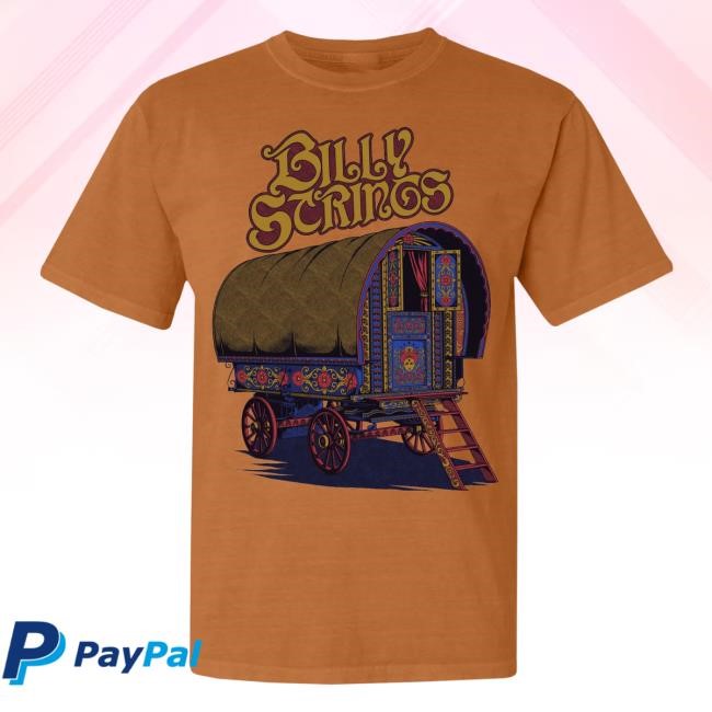 Official Billy Strings Merch Store Shop Billy Strings Caravan Shirt with Dates (Simon Berndt)