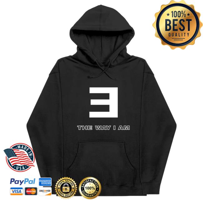 Official Eminem Merch Store Slim Shady Eminem The Way I Am Pull Over Hoodie (Black) Eminem Apparel Clothing Shop SlimShady