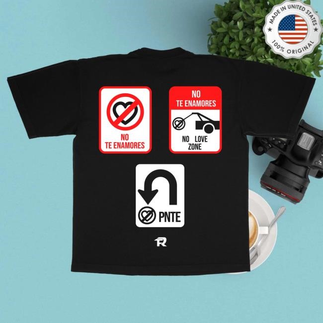 Official Fuerza Regida Merch Store No Love Zone - Black S/S Attractive Shirt Fuerza Regida Clothing Shop FuerzaRegida