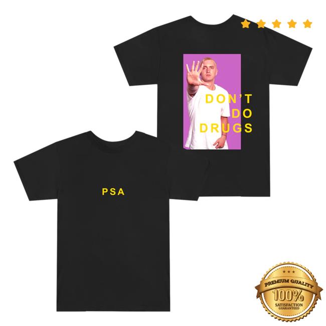 Official Eminem Merch Store Slim Shady Eminem Sslp25 Psa Shirt New (Black) Eminem Apparel Clothing Shop SlimShady