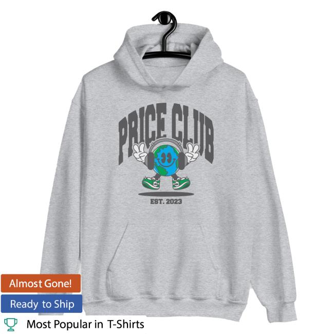 Official Connor Price Merch Price Club Globe Crewneck Sweatshirt
