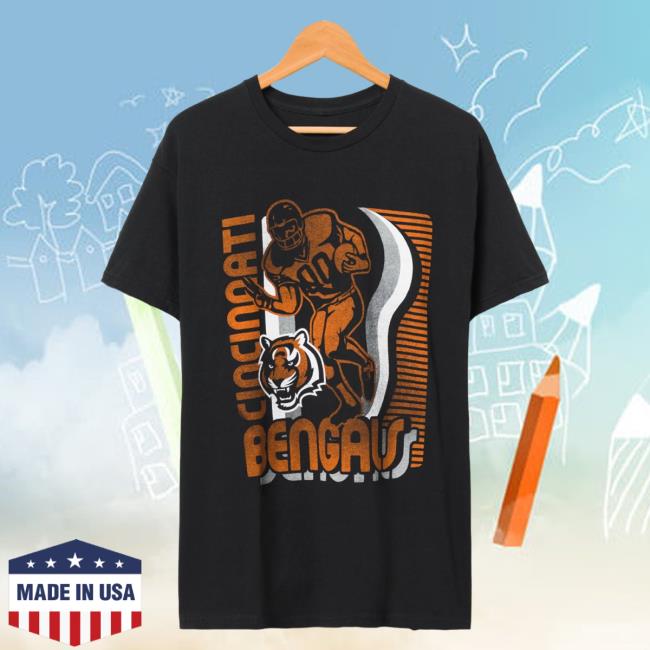 Official Junk Food Apparel Clothing Store Shop Junkfoodclothing Cincinnati Bengals Running Back Flea Market T-Shirts