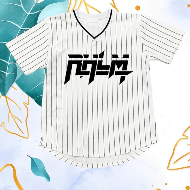 Official Rhlm White Pinstripe 23 Baseball Jersey Hot Shirt