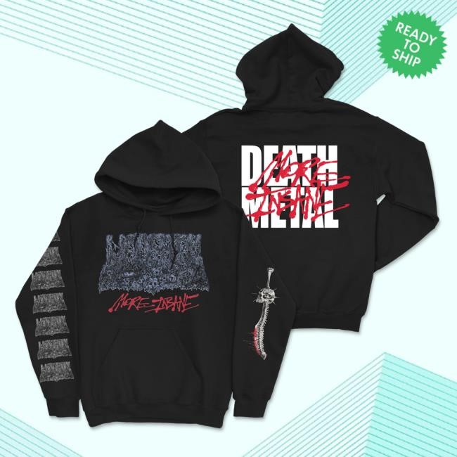 Official Undeath Metal Merch More Insane Death Metal Pullover Hoodie
