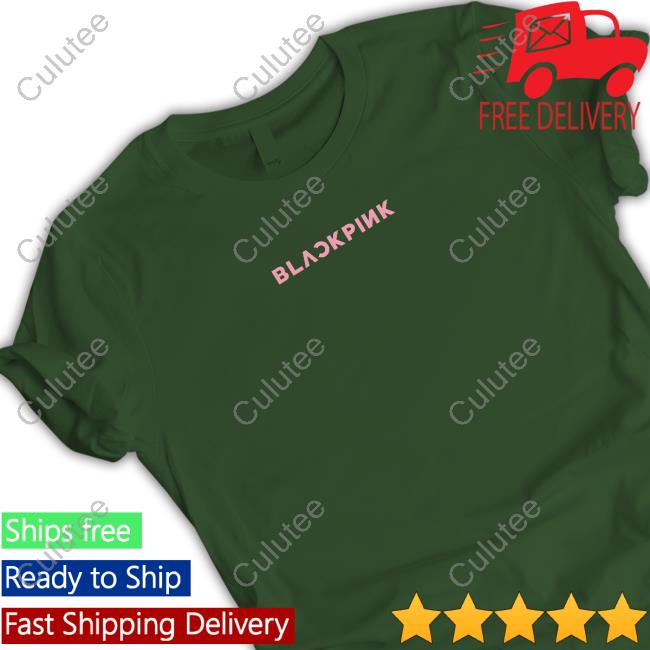 Blackpink Gothic Names Circle T-Shirt Black