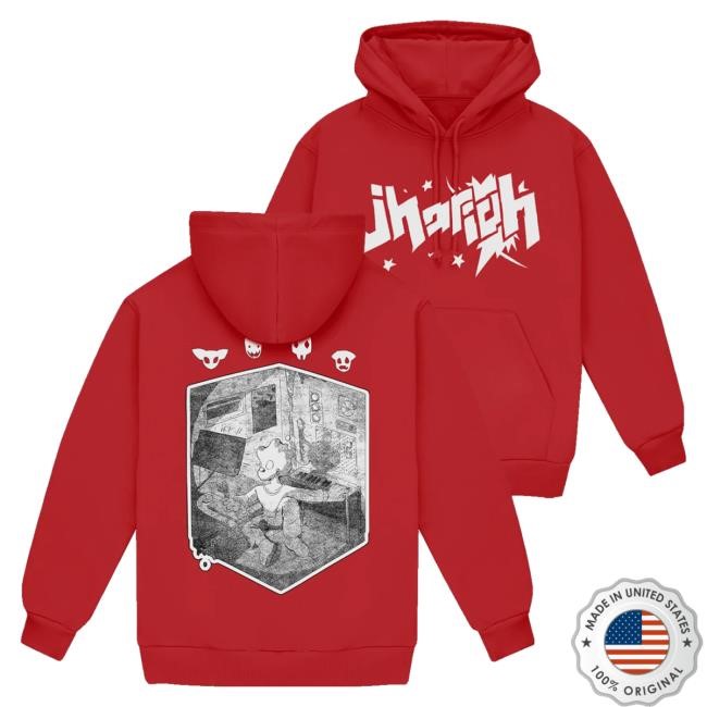 Official Jhariah Merch Store Jhariah Red Studio Hoodie