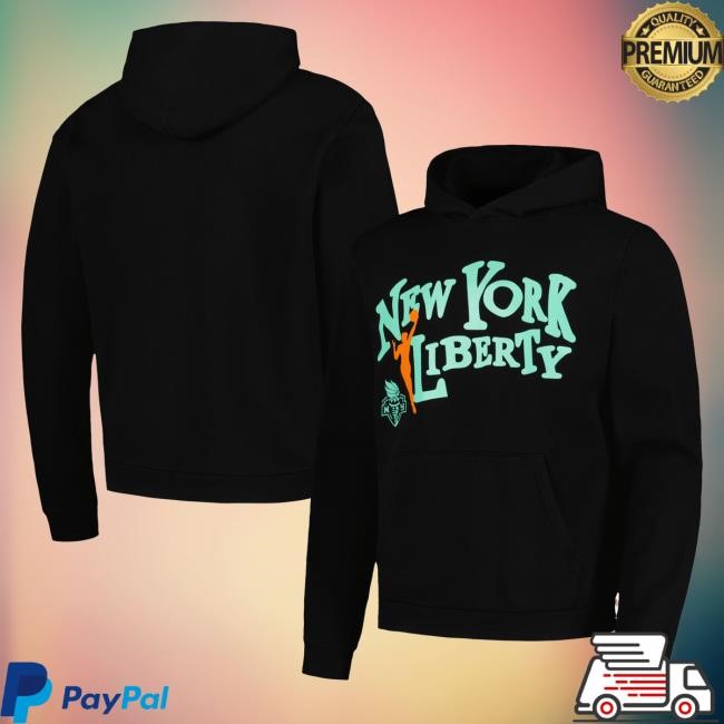 Official Ny Liberty Merch Store Unisex Playa Society Black New York Liberty Team Attractive Hoodie Ny Liberty Apparel Shop