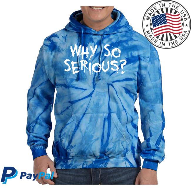 Official Why So Serious Tie Dye Sweater Blue