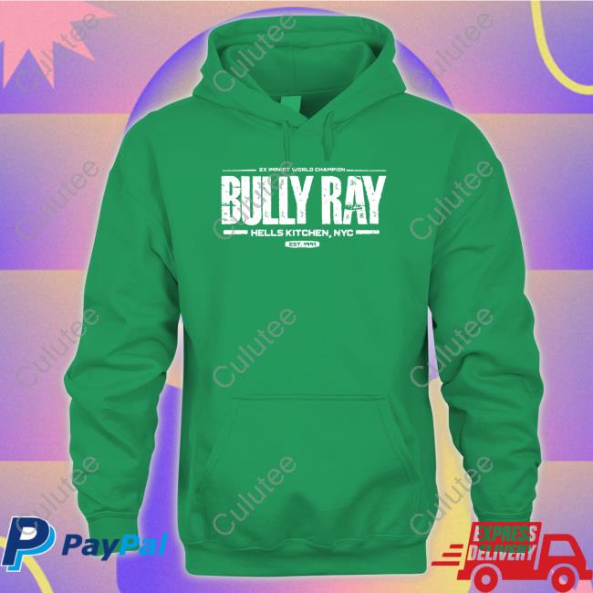 Impact Wrestling Shop 2X Impact World Champion Bully Ray Hells Kitchen Nyc Est 1991 Shirt