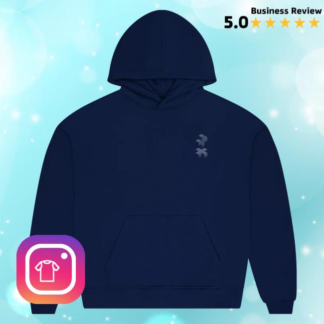 Official Shop Martin Garrix +X Led Navy Pullover Hoodie