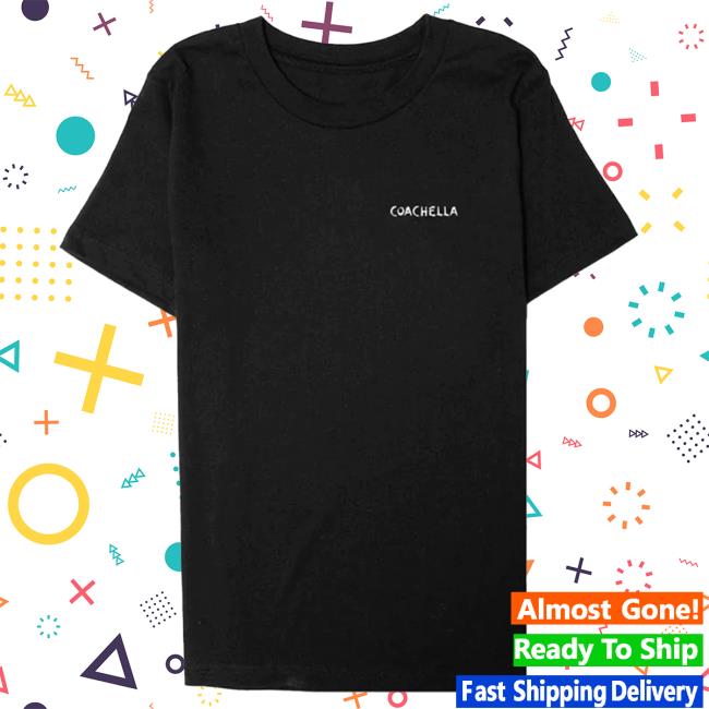 Official Coachella Merch Store Shop Classic Black T-Shirts