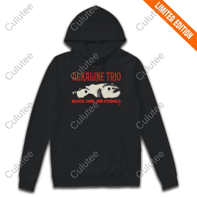Official Alkaline Trio Merch Stare Blood Hair And Eyeballs Shirt