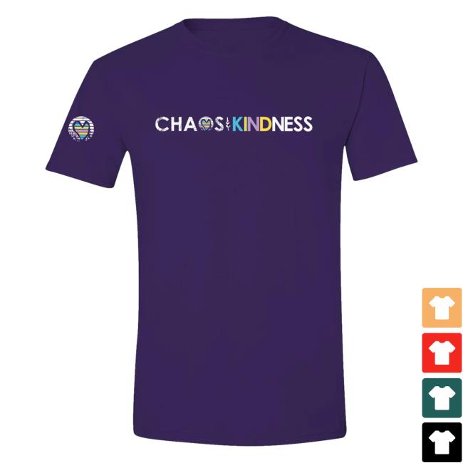 Official Chaos And Kindness Store Chaos & Kindness Logo Popover Shirt Purple