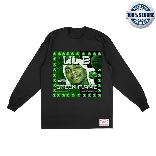 Lil B Green Flame Long Sleeve Shirt Basedworld Merch