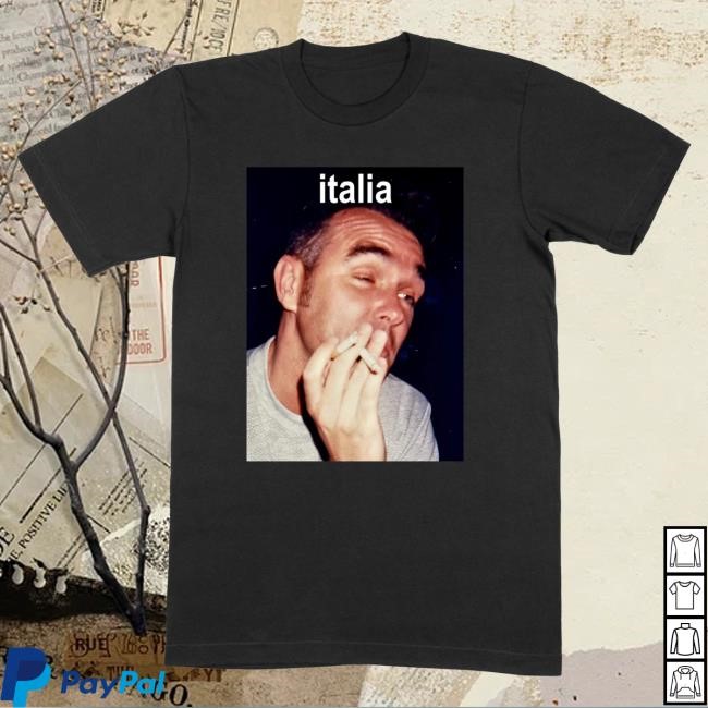 Official Morrissey Merch Italia 2025 Event Shirt Black