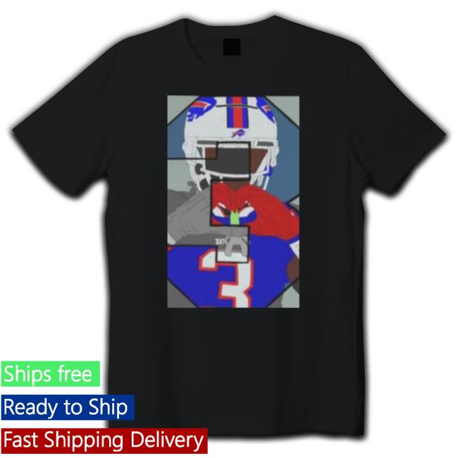 Damar Hamlin 3 Heart Tee