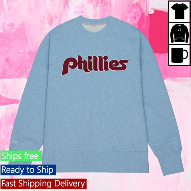 Official Mitchell And Ness Clothing Store Shop New Release Playoff Win 2.0 Hoody Vintage Philadelphia Phillies Mitchellandness Merch