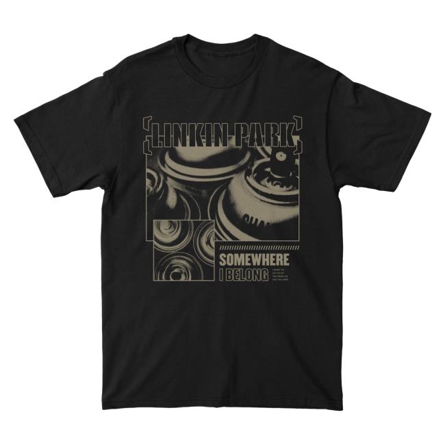 Official Linkin Park Merch Store Linkin Park Somewhere I Belong Single Black Shirt 2024 Linkin Park Apparel Clothing Shop LinkinPark