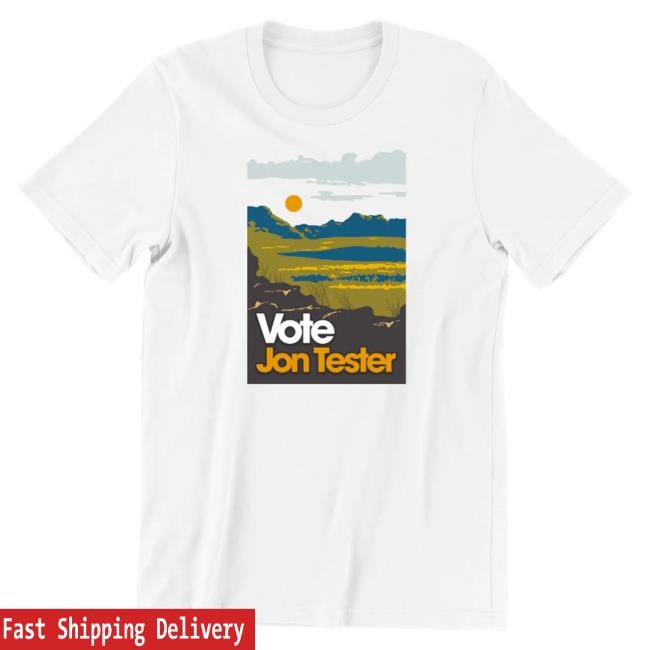 Official Jon Tester Store Vote Jon Tester Popover Shirt