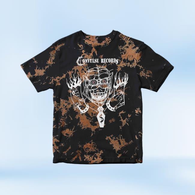 Official Convulse Records Merch Convulse Moneyburner Tie Dye T-Shirt