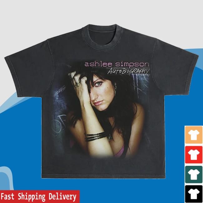 Official Interscope Records Merch Store Ashlee Simpson Autobiography New Shirt