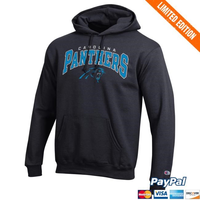 Carolina Panthers Champion Arch Over Logo NFL Football Travel Sleeve