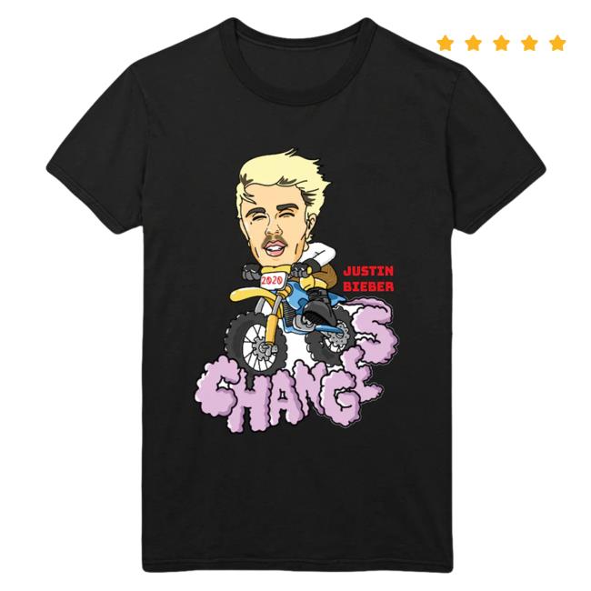 Official Justin Bieber Merch Store Shop Justin Bieber Changes Motocross Doodle T Shirt JustinBieber Apparel Clothing