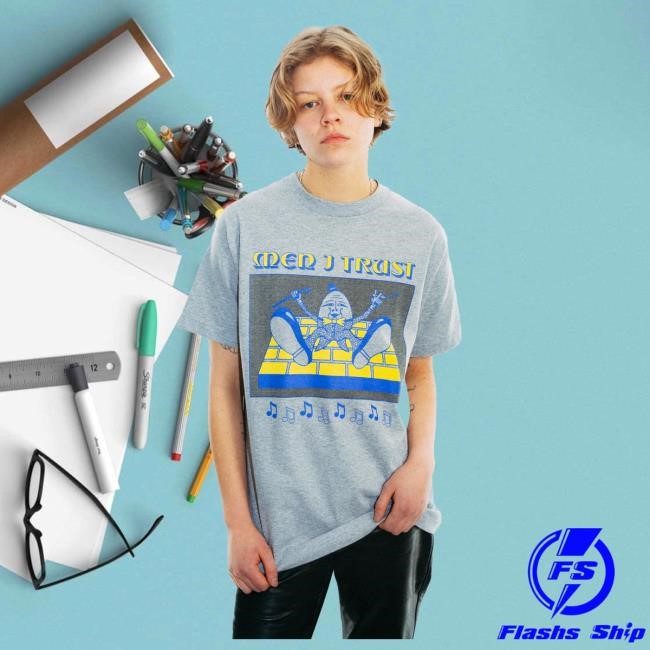 Official Menitrust Merch Shop Short Sleeve Shirt Egg Fellow - Grey