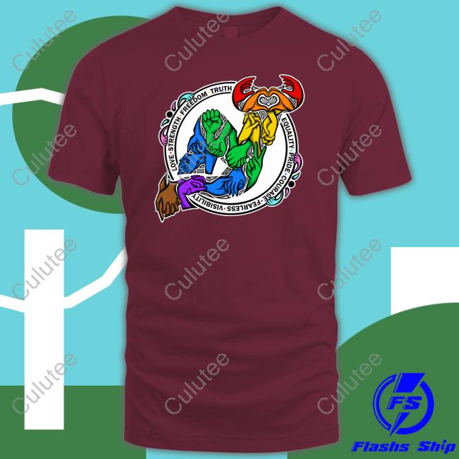 Love Strength Freedom Truth Equality Pride Courage Fearless Visibility T-Shirt New Jersey Devils