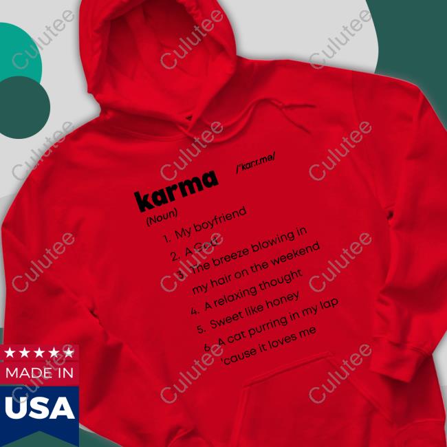 Brie Larson Karma My Boyfriend A God The Breeze Blowing In My Hair On The Weekend A Relaxing Thought Sweet Like Honey A Cat Purring In My Lap Cause It Loves Me Hoodie