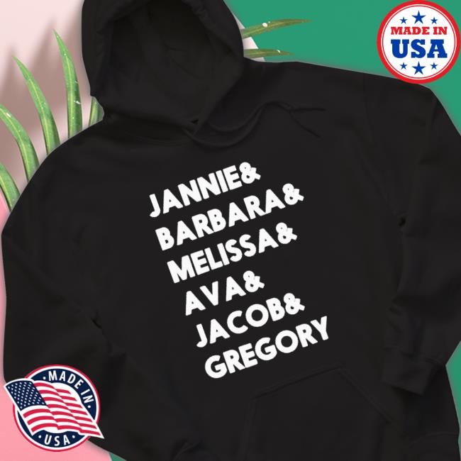 Official Amy Elizabeth Janine Barbara Melissa Ava Jacob Gregory Hooded Sweatshirt
