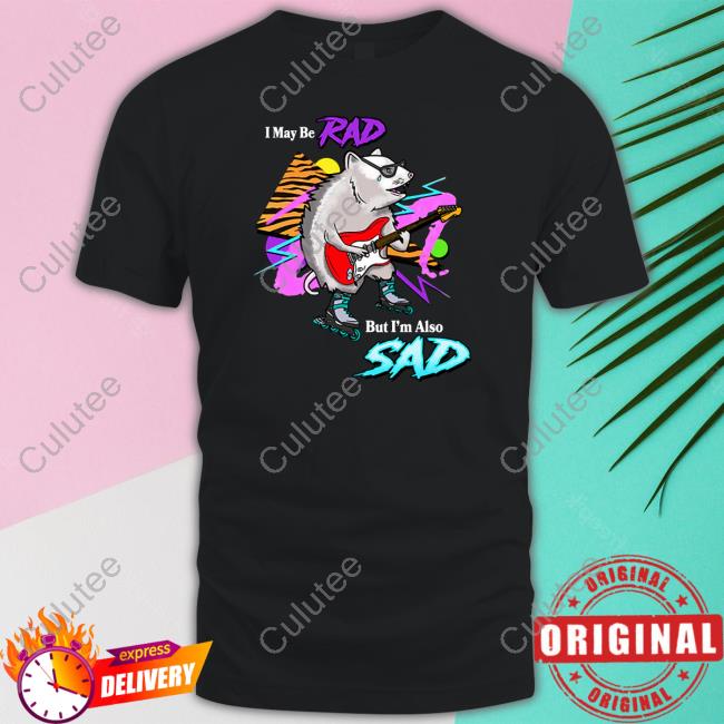Shitheadsteve Merch I May Be Rad But I'm Also Sad Black Long Sleeve Shirt