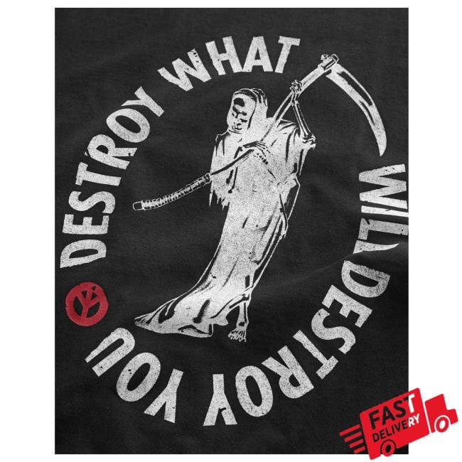 Street Style Babylon La Destroy Reaper Tee Heavy Fit Apparel Authentic Babylon La Destroy Reaper Tee Boxy Construction